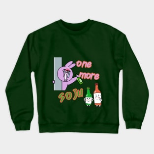 Funny Bunny asking for Soju Crewneck Sweatshirt